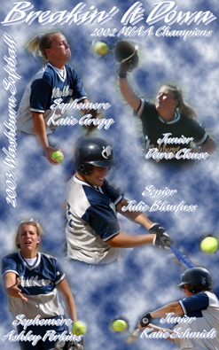 2003 Washburn Softball Media Guide Cover