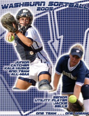 2005 Washburn Softball Media Guide Cover